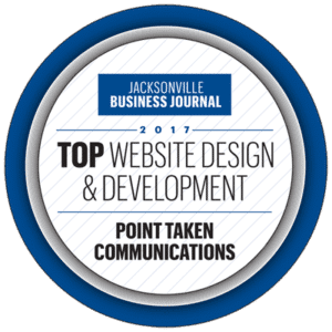 jacksonville-business-journal-web-design-and-development-award