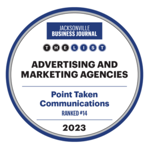 Jacksonville-Business-Journal-Advertising-and-Marketing-Agencies-List-2023-Point-Taken-Award